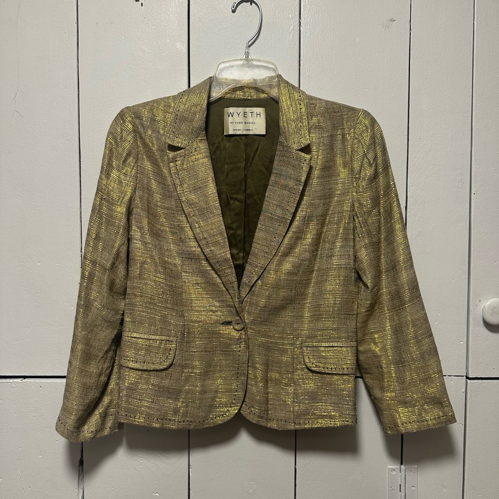Wyeth by Todd Magill Shimmering Gold Blazer